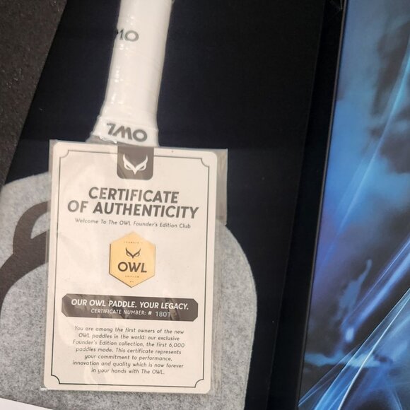 NIB OWL pickleball quiet PADDLE FOUNDERS EDITION 2024 BRAND NEW LIMITED EDITION - Picture 4 of 8